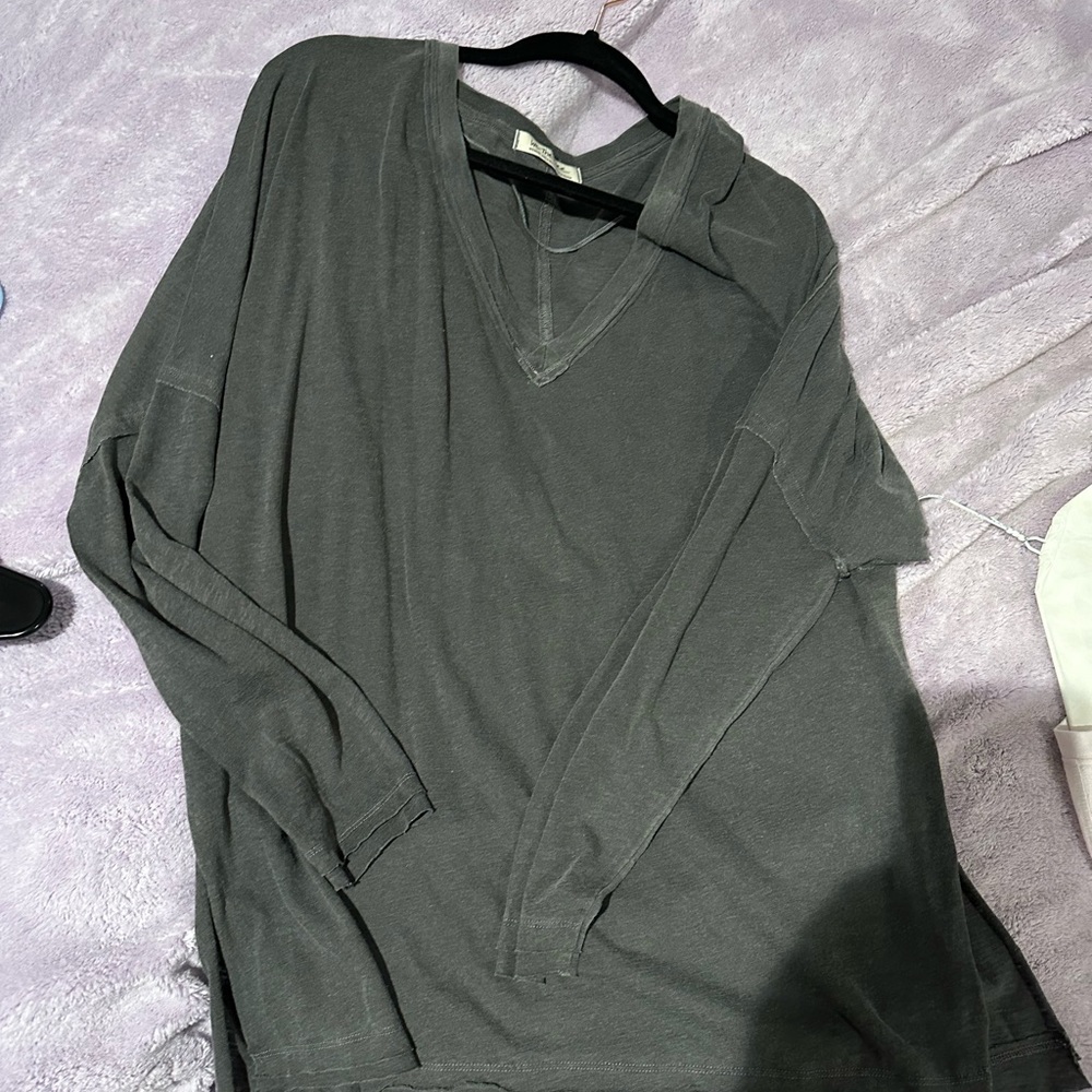 We the free On My Mind long sleeve top with side slit